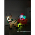 Holiday inflatable Santa Reindeer Sleigh